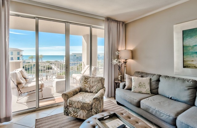 Updated corner gulf front San Remo 309, 3/3, private beach/pool/hot tub/gym!