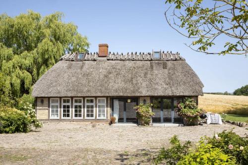 Urgemütliche Reetdachkate mit großem Kamin und Sauna