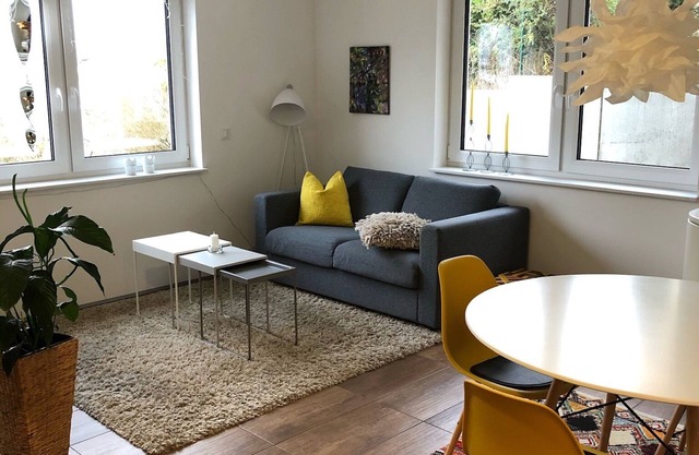 Vacation apartment with distant views and sunset from your own terrace.