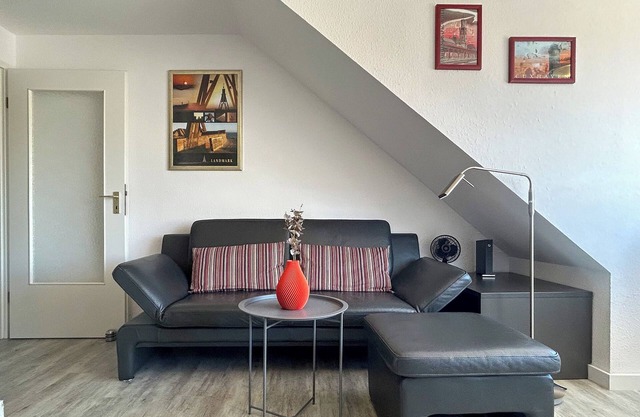 Vacation apartment 17 near the beach in Haus Elbstrom with a view of the Döse spa gardens