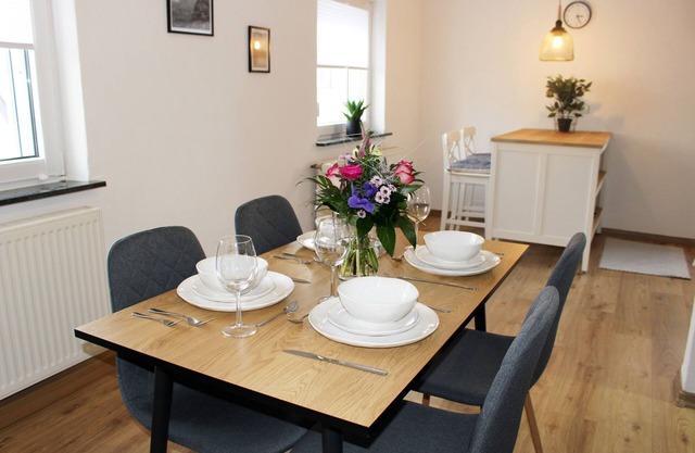 Vacation home Traumblick directly on the lake in Bad Weißenstadt in the Fichtelgebirge.