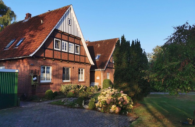 Vacation home view into the field