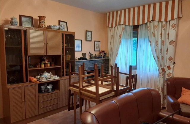 Very cozy house with fireplace and heating