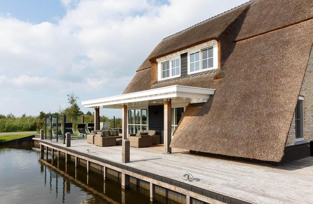 Villa by the Water with Sauna and Terrace