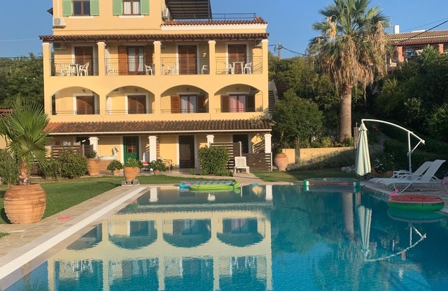 Villa Eleni Corfu: Seaview, Pool, Sleeps 10-20, Near Beach & Village! 🌊🏡