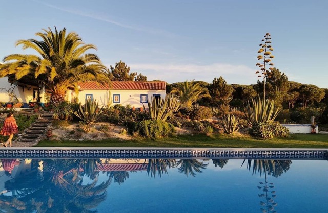 Villa in Melides with pool and sunset view
