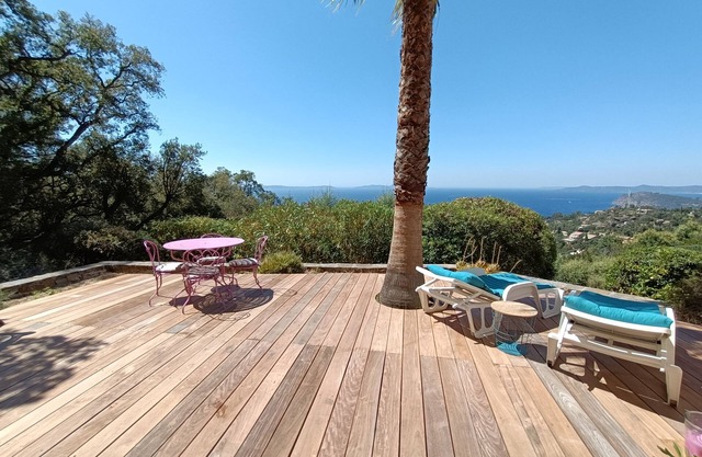 Villa Indépendante 4 Personnes Vue mer Panoramique, Terrasse et Jardin