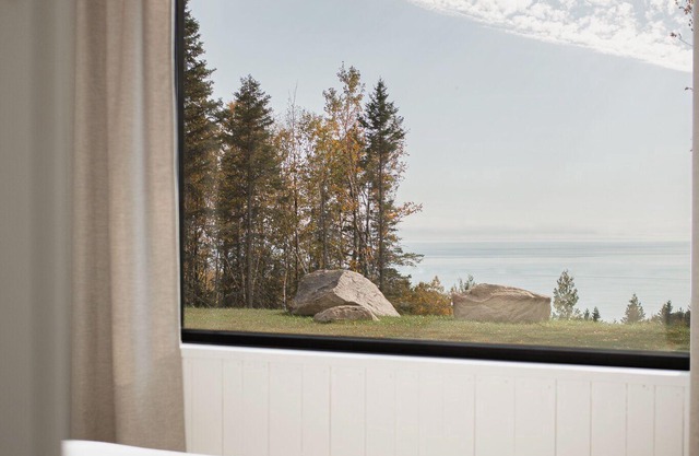 Villa Les Flots: Breathtaking view of the St Lawrence