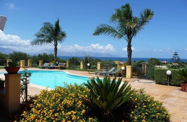 Villa San Cataldo, Terrasini Sicily with private swimming pool and sea view