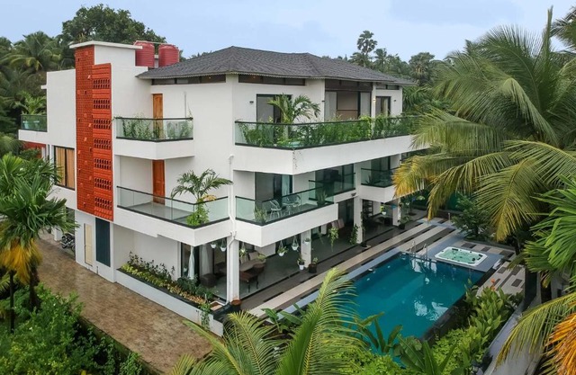 Villa Sereno by StayVista - An elegant and entertaining retreat featuring a swimming pool, outdoor jacuzzi, modern interiors, and a snooker table