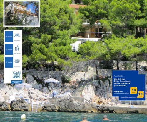 Villa V, 4-star 2-floor 1-apartment seaside property with great outdoors