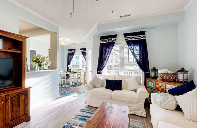 Village of Five Points pet friendly condo with pool, gym, and tennis access