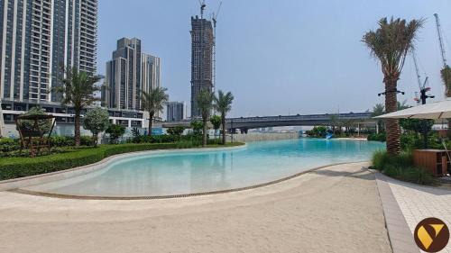 Vogue Rosewater Two Bedroom Apartment at Dubai Creek Harbour with Balcony and access to Pool, Gym, Kids Area and Near Shopping