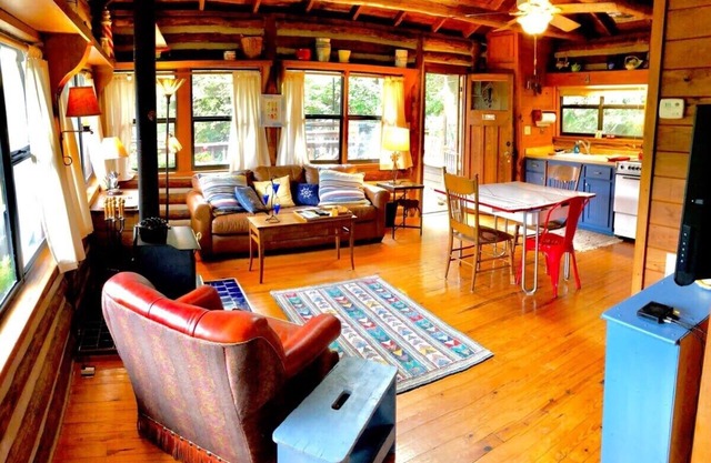 Water View Decks, 1930s Log Cabin, Pet Friendly