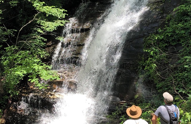 Waterfall Overlook at Bearfoot Falls~Privately owned waterfall, hiking trails