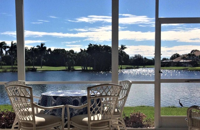 Waterfront condo with Golf Membership Transfer option in Windstar on Naples Bay