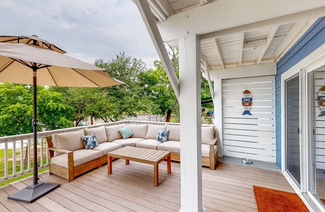Waterfront dog-friendly home with pier access, alfresco dining, & kayak