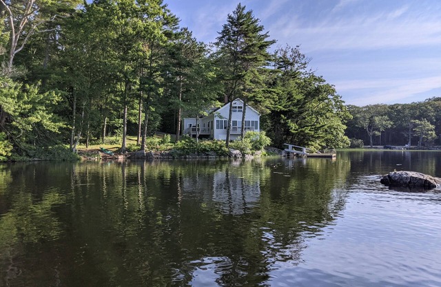 Waterfront home on beautiful Biscay Pond in Maine