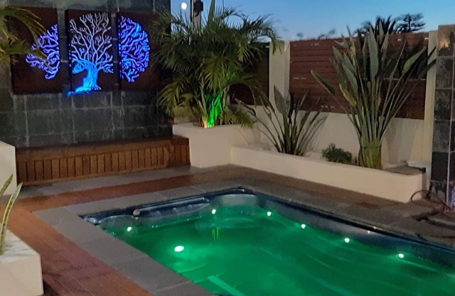 Waterfront Paradise heated swim spa