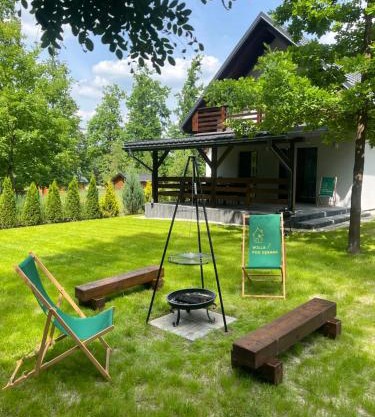 Willa Pod Dębami II domek nad zalewem Chańcza z balią oraz sauną na wyłączność