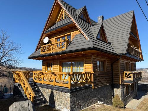 Willa wakacyjna "Willa Kosibówka" z widokiem na góry dla 12 osób, sauna