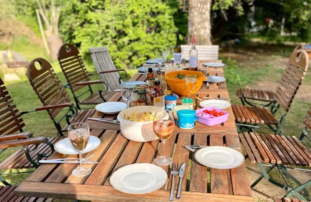 Wohnung mit Balkon in der Villa Blau