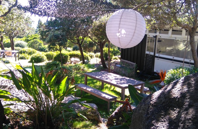 Wooden lodge with 2 bedrooms sea view that can accommodate 5 people
