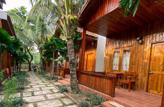 Wooden style bungalow have kitchen