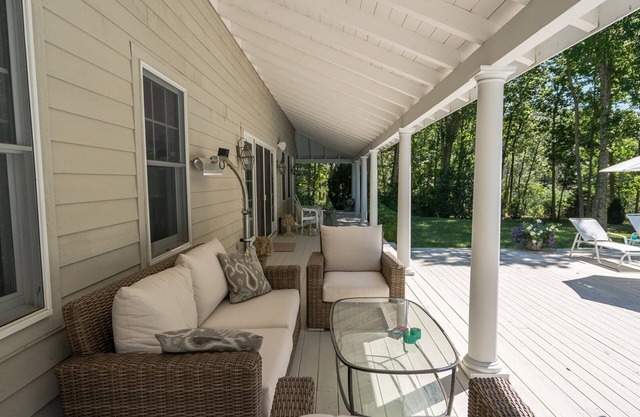 Wraparound Porch with Seating, Outdoor Dining, Master Bedroom with Jacuzzi,.
