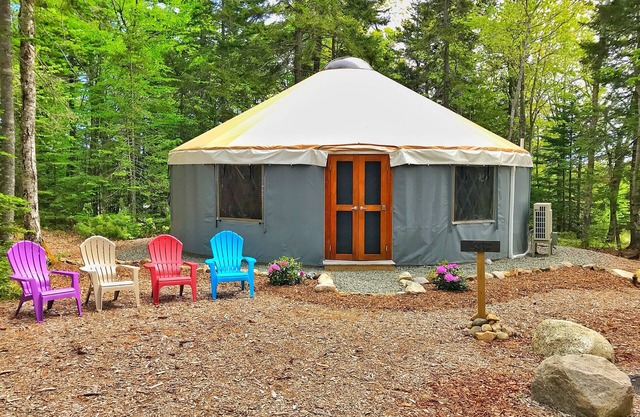 Yurt Glamping on the Quiet-side of Acadia National Park!