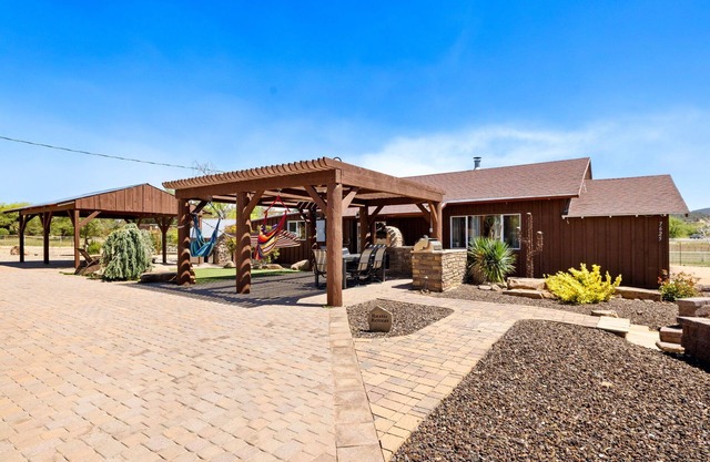 Zebra Ranch Vacation Rental | 3-BR House Amazing Animal Experience, Prescott | Mtn View Trails Spa BBQ
