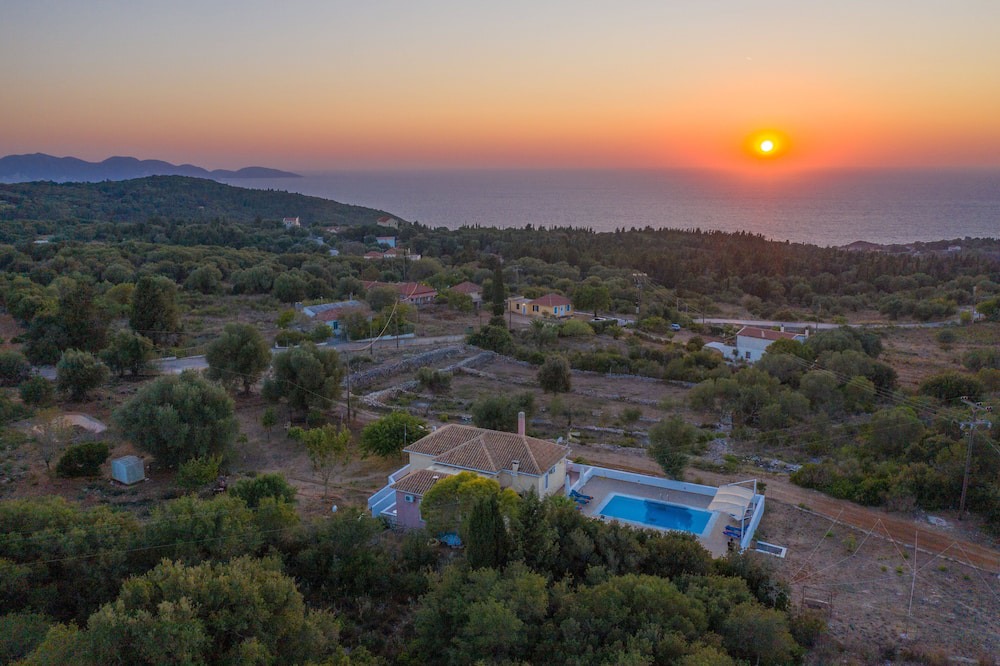Markoulata Villa | Spyros Villa near Fiskardo, Private Pool Overflow 4x8m, panoramic sea view