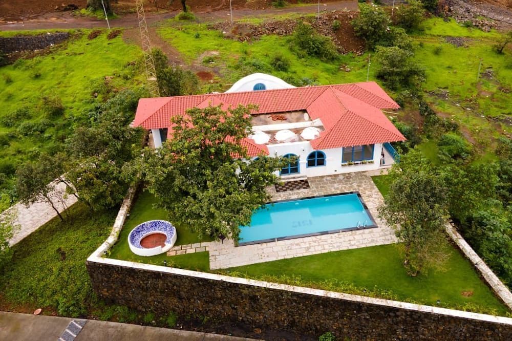 Igatpuri Villa | Luxurious 3BHK Greek-Themed Private Pool Villa Near Bhavli Dam, Igatpuri