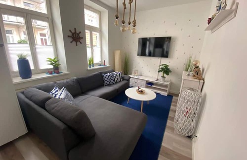 Kropeliner-Tor-Vorstadt Apartment | Apartment Nautica Ruhig und Famiienfreundlich - Maritime Ferienwohnung Nautica Ruhig und