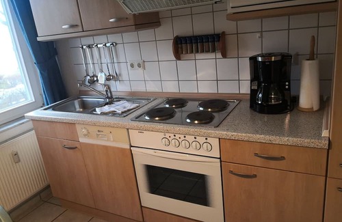 Stolpe b. Anklam Apartment | LHH A04 - Comfortable country house on the lagoon in Stolpe with balcony and garden view