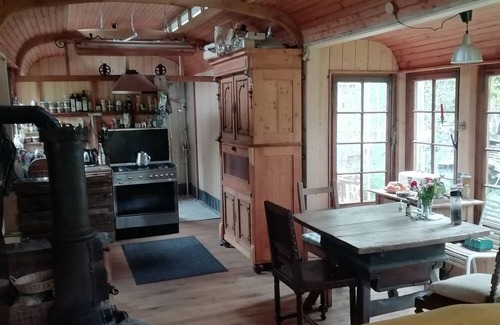 Alzenbach Cabin | Circus wagon star tent