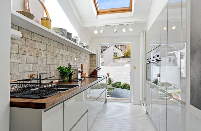 Waterside house with sea views