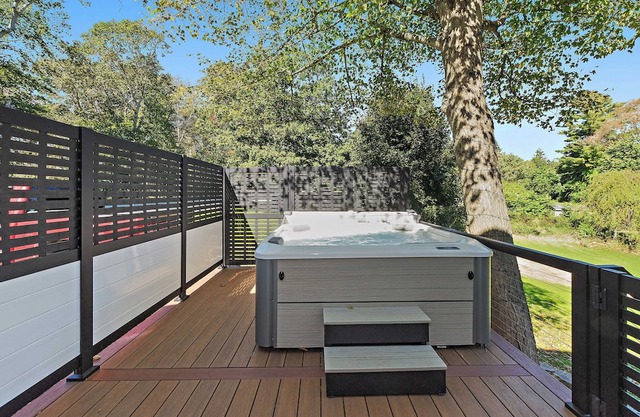 Modern Waterfront Retreat with Hot Tub & Pond Views/Pet-Friendly!