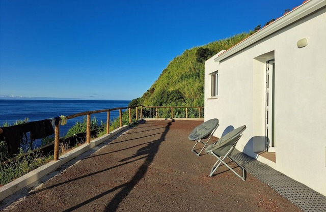 Holiday Home 'Baía Do Porto Das Lajes' with Sea View, Private Terrace and Wi-Fi