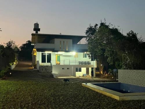 A spacious villa with a pool